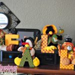 fall decor entertainment unit living room