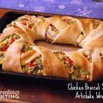 Chicken Broccoli Spinach Artichoke Wreath