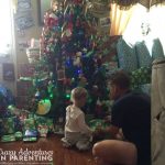 baby helper under the tree
