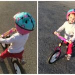 bike riding with baby V