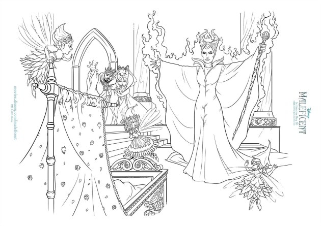 maleficent coloring pages - photo #10