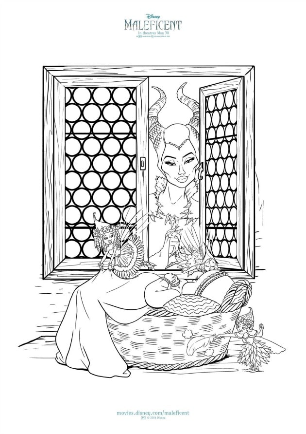 maleficent easy coloring pages - photo #35