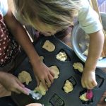 making Halloween cookies