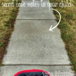 secret love note on the sidewalk