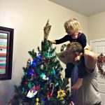 adding the tree topper