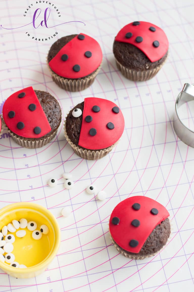 Ladybug Lovebug Cupcakes Crazy Adventures In Parenting