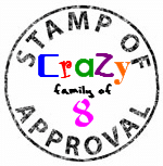 Crazy Family of 8 Stamp of Approval