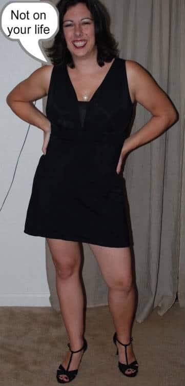Lisa in SlimPerfect Little Black Dress