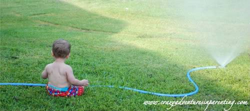 fun in the sprinkler