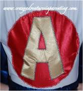 super hero applique shirt