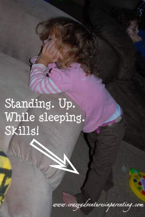 sleeping standing up