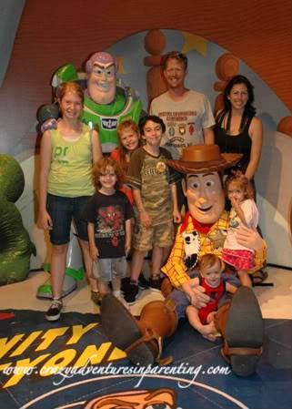 Toy Story characters family photo