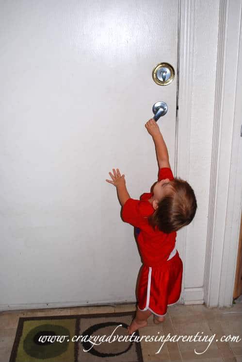 Baby Dude's adventure with the front door