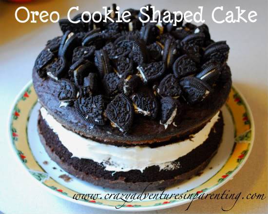 Oreo Shaped Cookie Cake