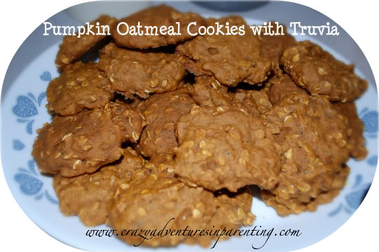 pumpkin oatmeal cookies with truvia