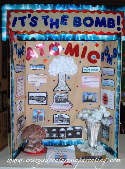 Atomic Bomb social studies school fair