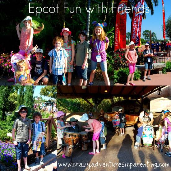 Fun at Epcot with friends