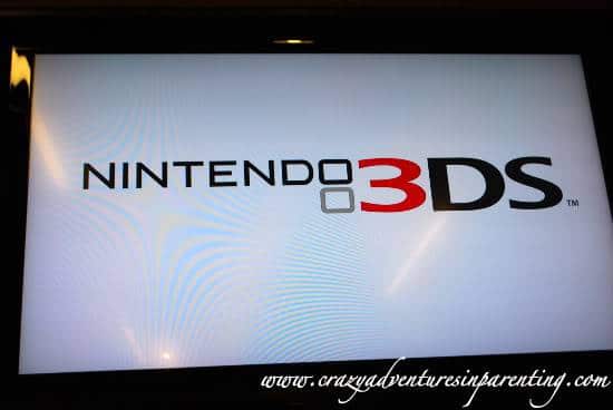 Nintendo 3DS logo in conference room