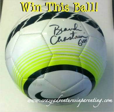 Brandi Chastain autographed ball