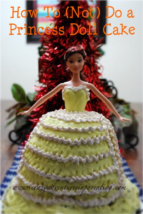 how to make a princess doll cake