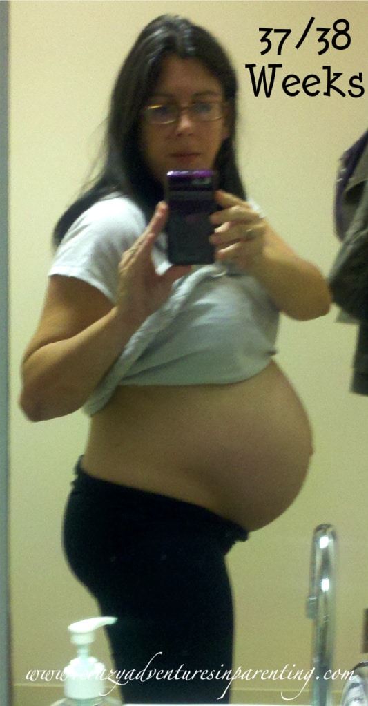 37-38 weeks bare belly pregnancy pic