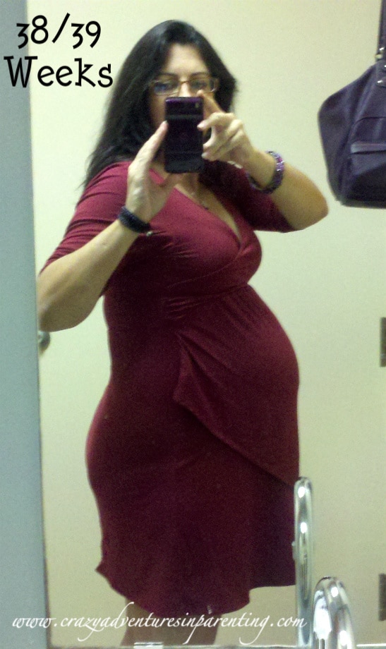 38-39 weeks pregnant belly pic