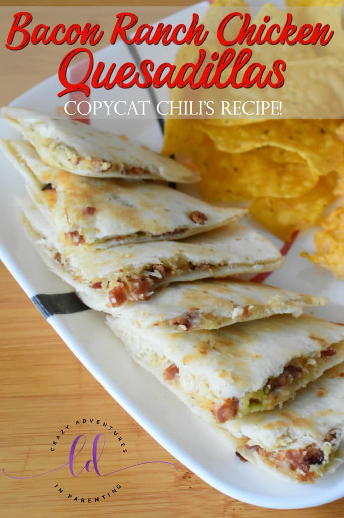 Chili's Bacon Ranch Chicken Quesadillas Recipe