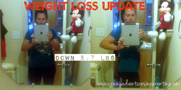 down 5.7 lbs