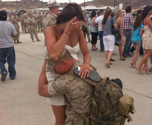 deployment coming home embrace from facebook