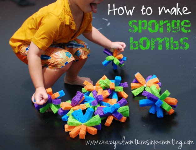 Sponge Bomb Tutorial - how to make sponge bombs water fun for kids