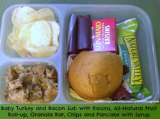 Baby Turkey & Bacon Sub School Lunch