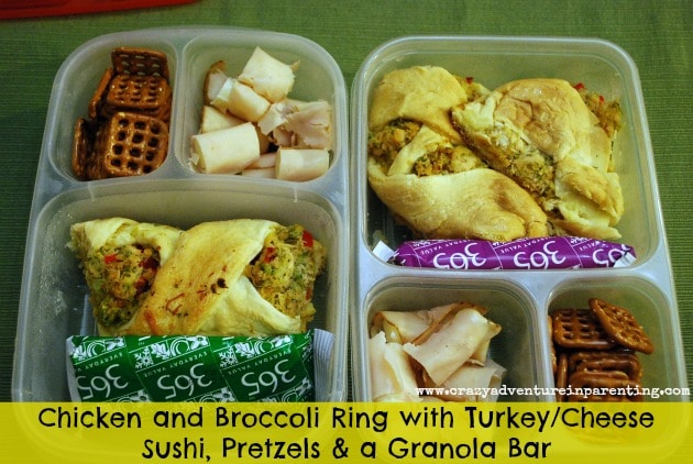 chicken broccoli wreath ring pampered chef school lunch