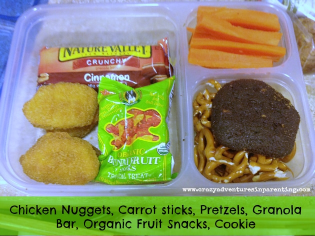 chicken nuggets bento school lunch