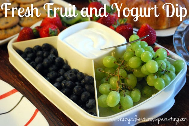 fruit and yogurt dip