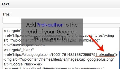 how to add rel=author to your link for Google+