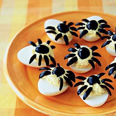 spider deviled eggs