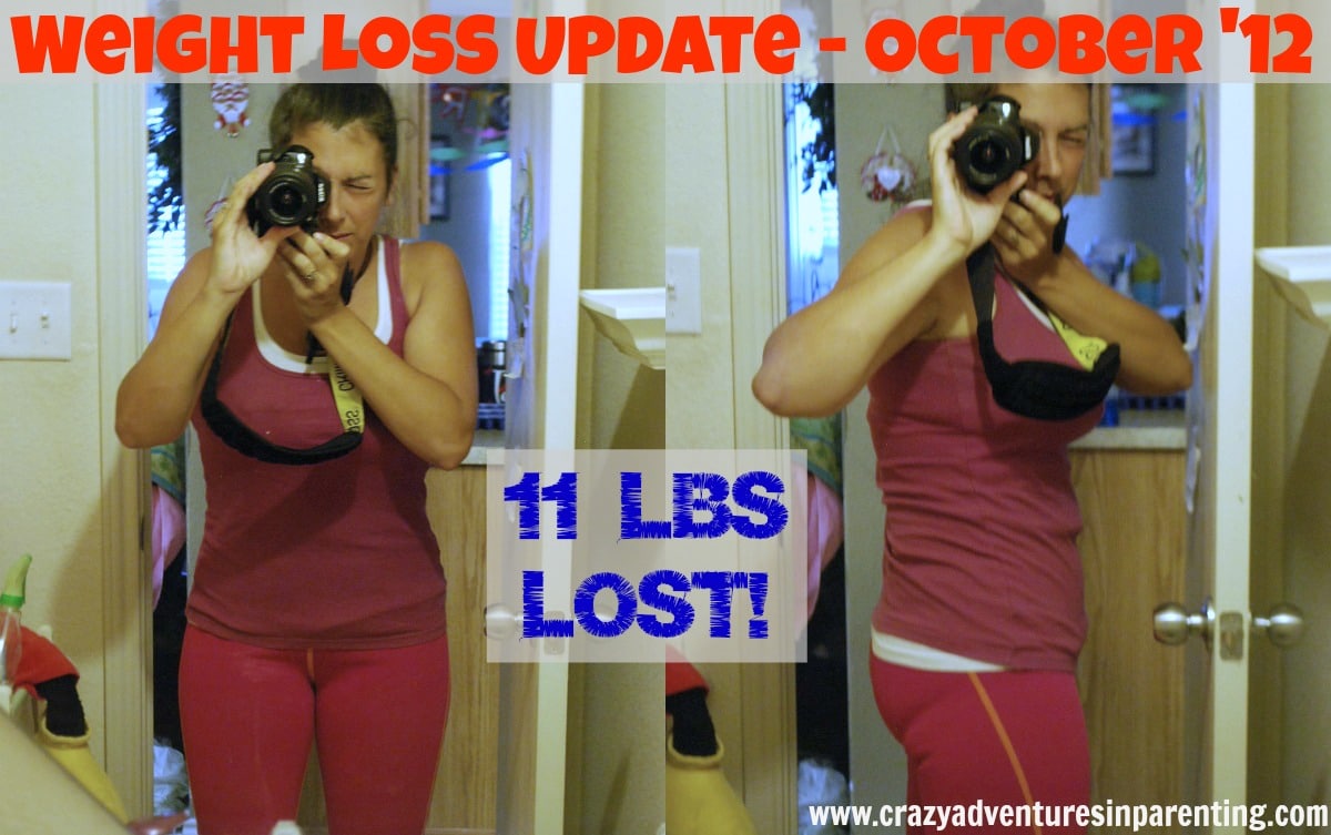 weight update october - 11lbs lost