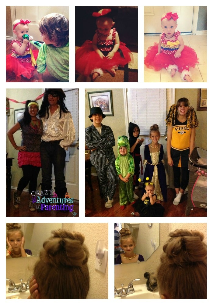 halloween family collage