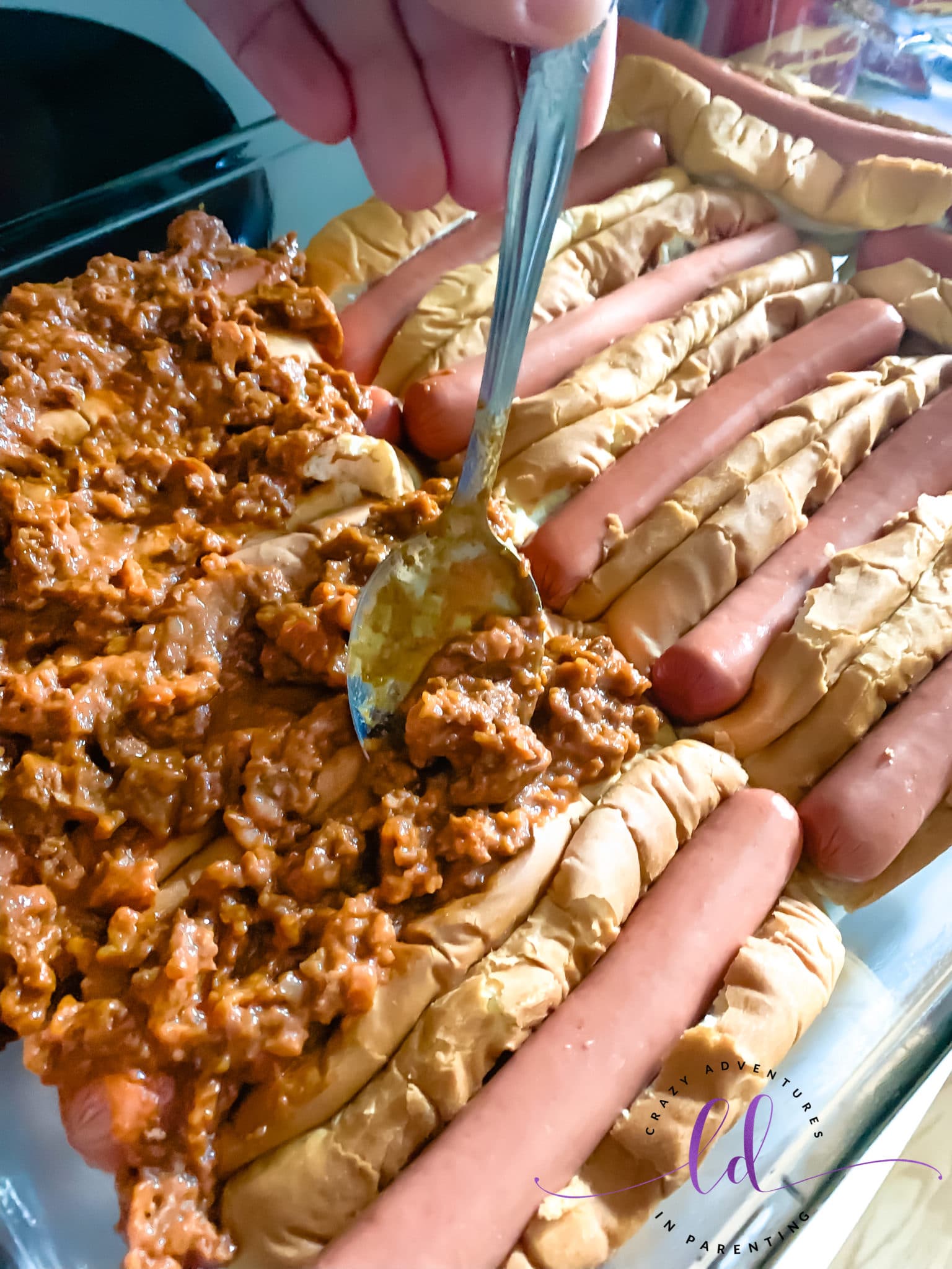 Add Chili to Hot Dogs to Make Easy Baked Chili Dogs