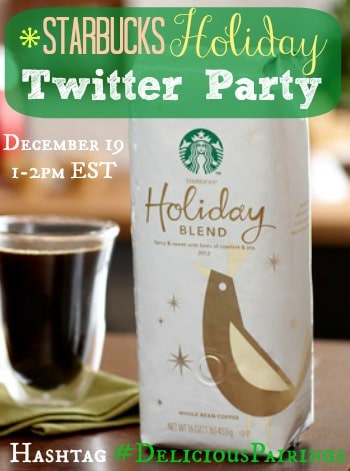 Starbucks #deliciouspairings holiday twitter party