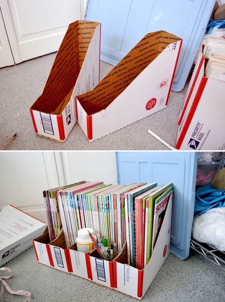 Cut Boxes to Hold Papers