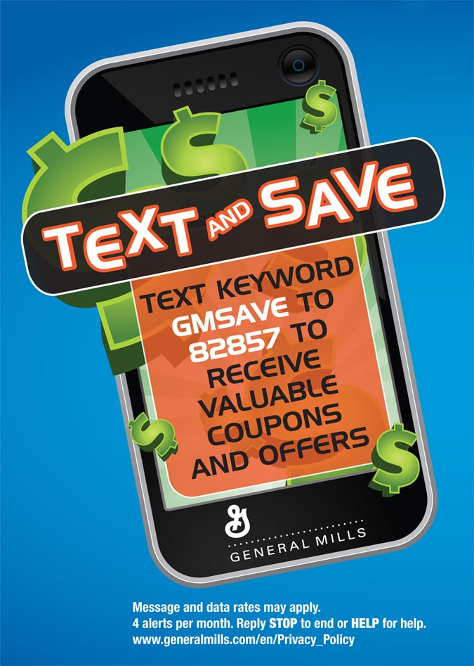 General Mills Commisary Text and Save