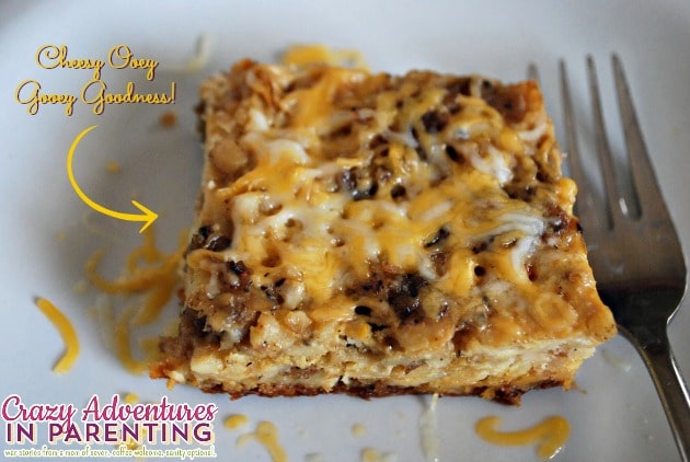 easy cheesy slow cooker overnight breakfast casserole