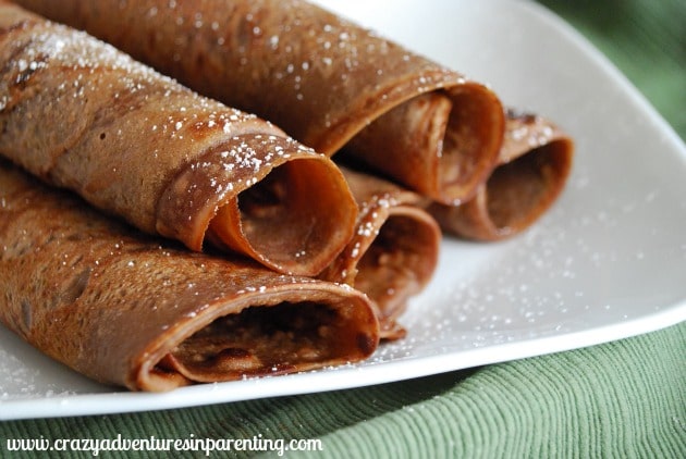 homemade nutella crepes