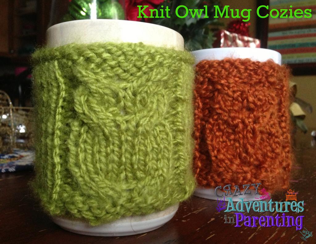 knit owl mug cozy