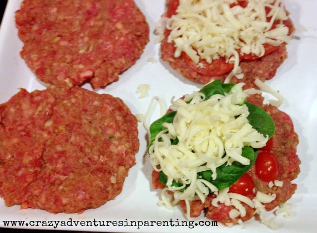 pizza stuffed burgers