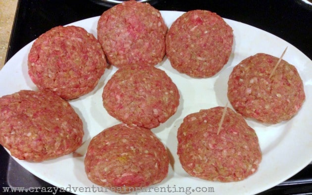 pizza stuffed burgers