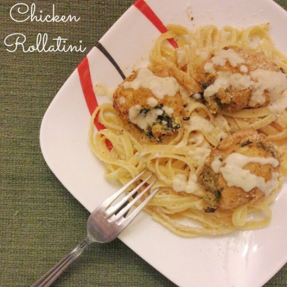 spinach artichoke dip chicken rollatini