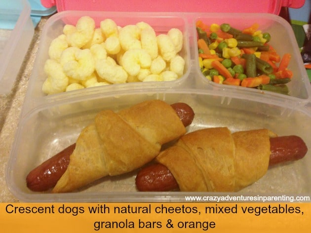 school lunch ideas crescent dogs