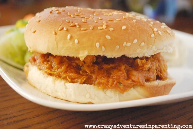 slow cooker pulled barbecue chicken